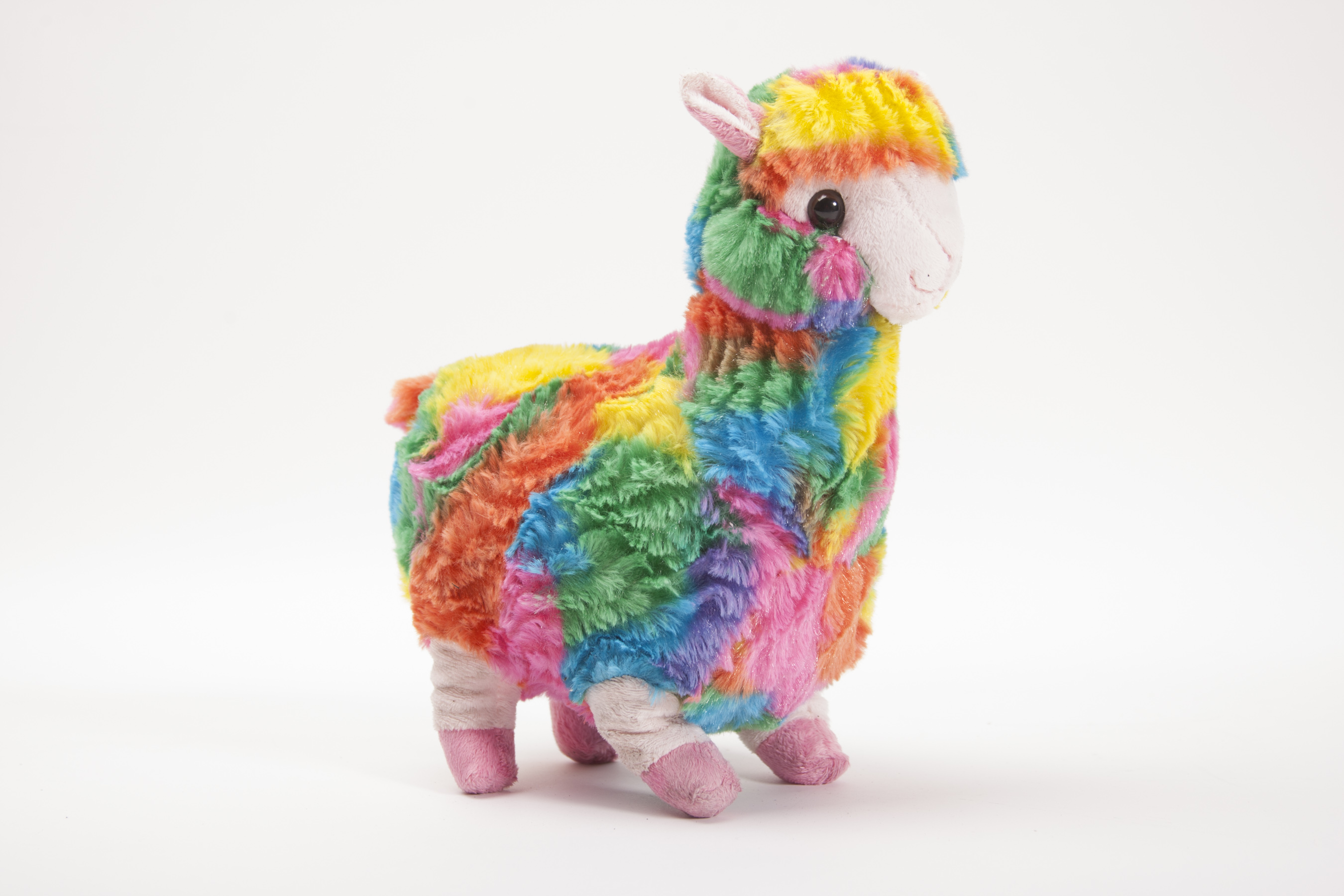 stuffed rainbow alpaca